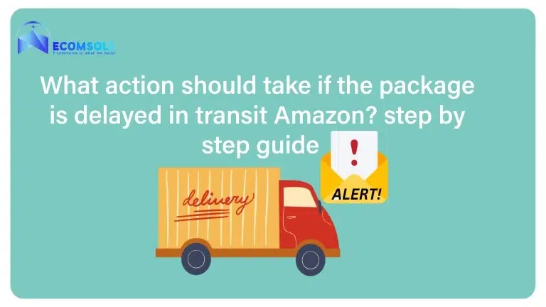 What action should take if the Amazon package delayed in transit? step by step guide