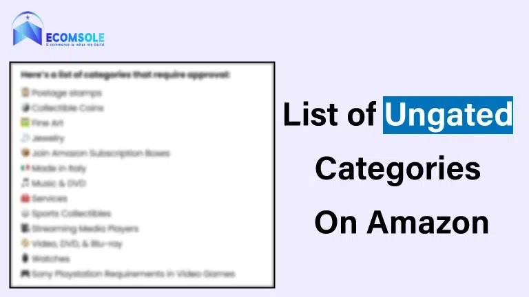 List of Ungated Categories On Amazon